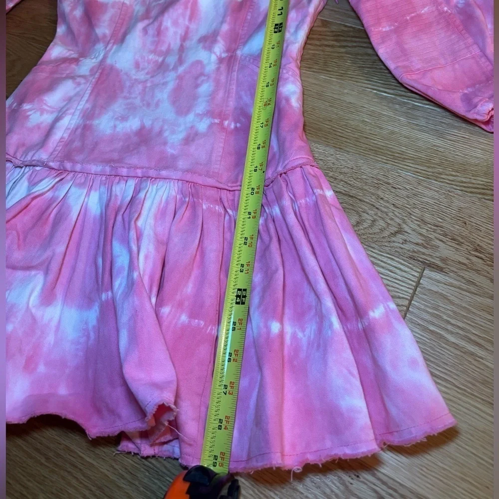 LoveShackFancy Chai Mini Tiedye Mini Dress - Picture 4 of 5